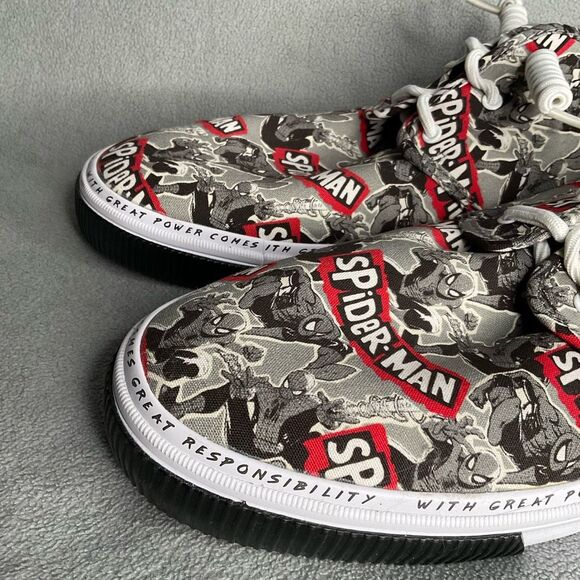 Toms X Marvel Comics Spiderman Shoes SNEAKERS Mens‎ Size 14 Carlo Ortholite main image 5